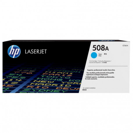 HP toner CF361A 508A Color LaserJet Enterprise M552dn/M553dn/M553n/M553x/MFP M577 5000lk, cyan