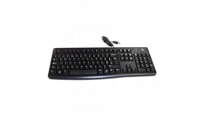 Logitech klaviatuur K120 EST, must