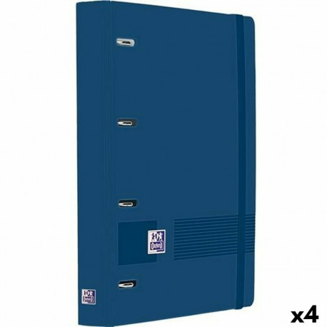 Ring binder Oxford LIVE&GO Navy Blue A4+ (4 Units)