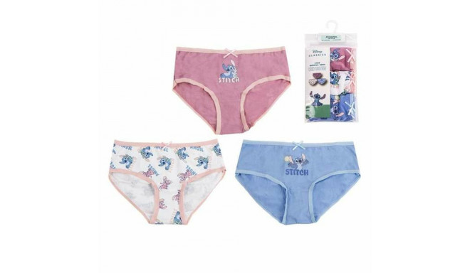 Pakk tüdrukute püksikuid Stitch Mitmevärviline - 6-8 aastat