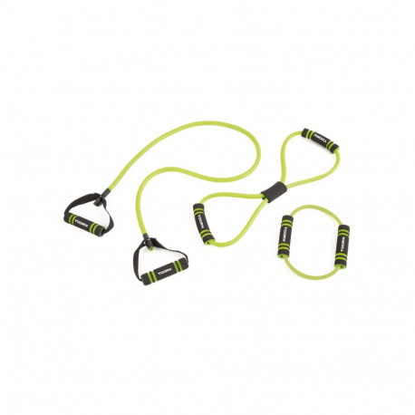 Võimlemiskummide komplekt TOORX Set of Elastics with Soft Touch Handles, roheline