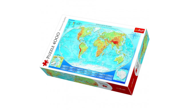 TREFL Pusle Maailmakaart, 4000 osa