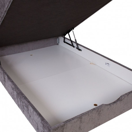 Continental bed LAARA 90x200cm, graphite