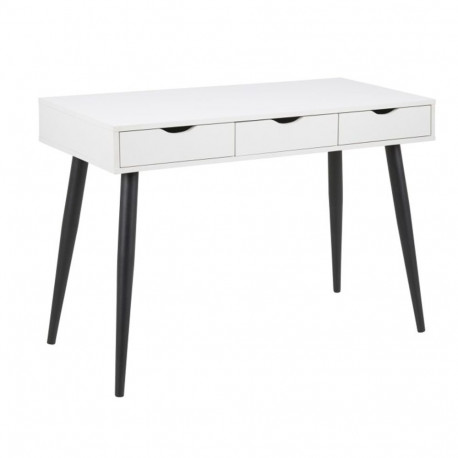 Desk NEPTUN 110x50xH77cm, white/black