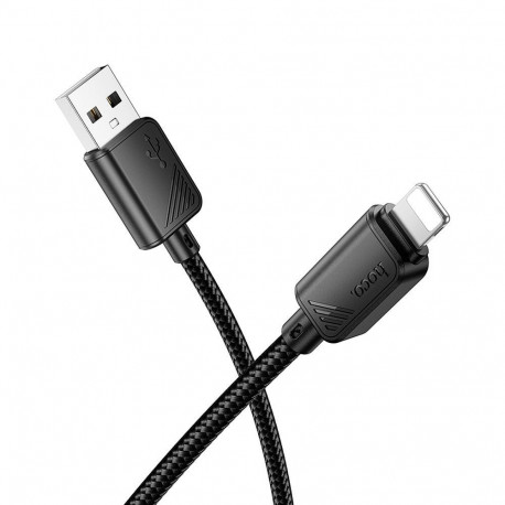Cable USB A to Lightning Hoco 2,4A 1 m X113 black