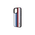 BMW M Performance Tricolor Printed Stripes MagSafeMagSafe iPhone 16 Pro Max Case - White