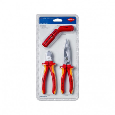 Knipex 00 31 30 BK V01 mechanics tool set 3 tools