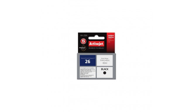 Activejet AH-26N ink (replacement for HP 26 51626A; Supreme; 40 ml; black)