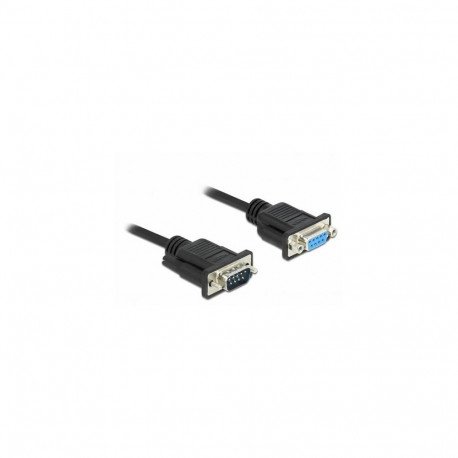 DeLOCK Serial Cable RS-232 D-Sub9 male to female with narrow plug housing 2 m