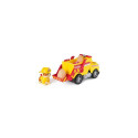 PAW Patrol Fire Rescue: Rubble Rescue Fire Dump Truck with Action Figure, Projectiles, and Toy Truck