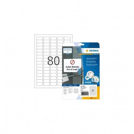 HERMA Price labels A4 35,6x16,9 mm white Movables/removable paper matt 2000 pcs.