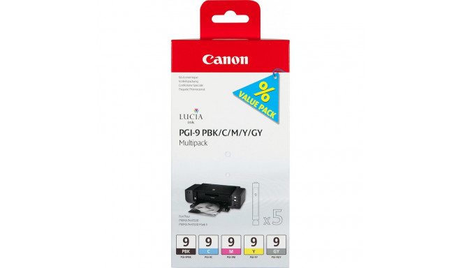 "Canon PGI-9 PBK/C/M/Y/GY MULTI PACK"