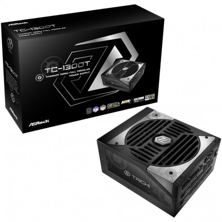 "1300W ASRock Taichi Series TC-1300T 1300W ATX 80+ Titanium black retail"