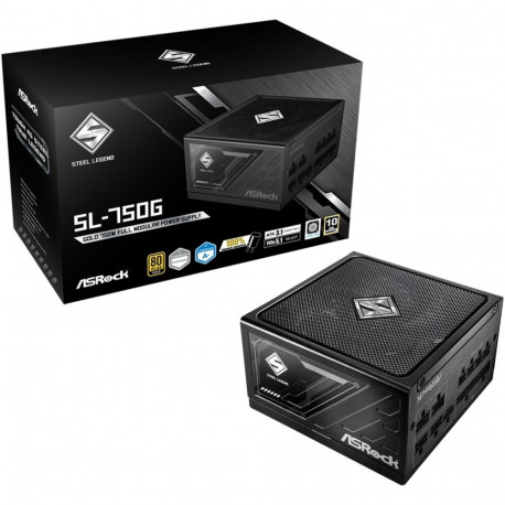 "750W ASRock Steel Legend SL-750G 750W ATX 80+ Gold black retail"