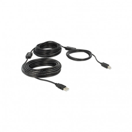 "DELOCK Kabel USB 2.0-A > B Stecker/Stecker aktiv 20 m"