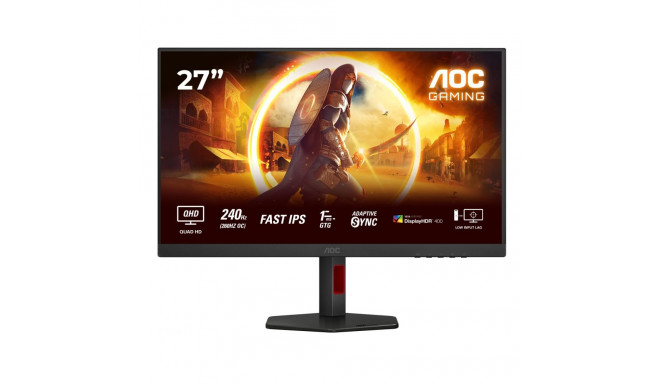 "68,6 cm/27"" (2560×1440) AOC 27G4ZR 16:9 QHD Fast IPS 1 ms 240 Hz HDMI 2.0 DisplayPort VESA Black"