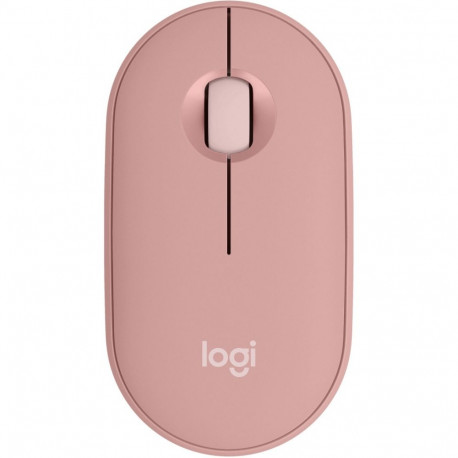 "Logitech Pebble Mouse 2 M350s Mouse optical 3 buttons wireless Bluetooth 5.2 LE tonal rose"