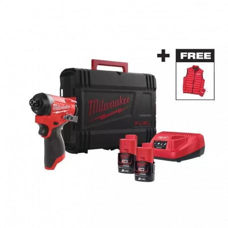 MILWAUKEE. IMPACT DRIVER. M12FID2MC-202X + SLEEVELESS