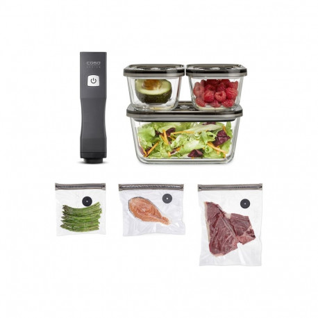 Caso Vacu OneTouch vaakumkiletaja Eco-Set must