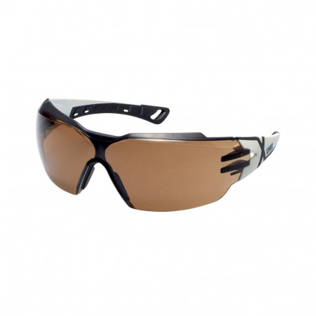 uvex pheos cx2 CBR23 safety spectacles – polycarbonate brown contrast-enhancing lens, uvex supravisi