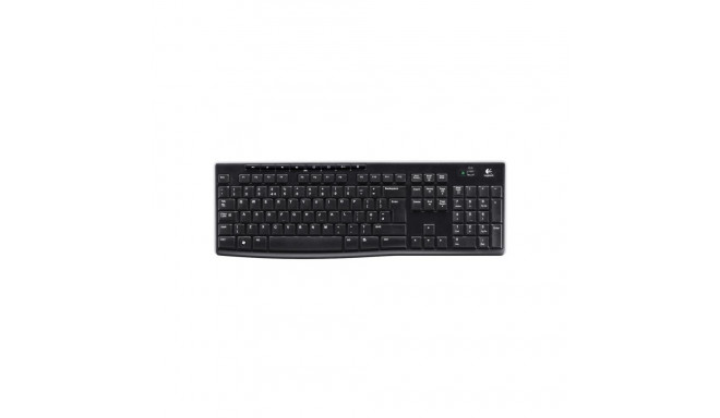 Logitech K270 Wireless Keyboard  Keyboard layout QWERTY  USB Mini reciever  Black