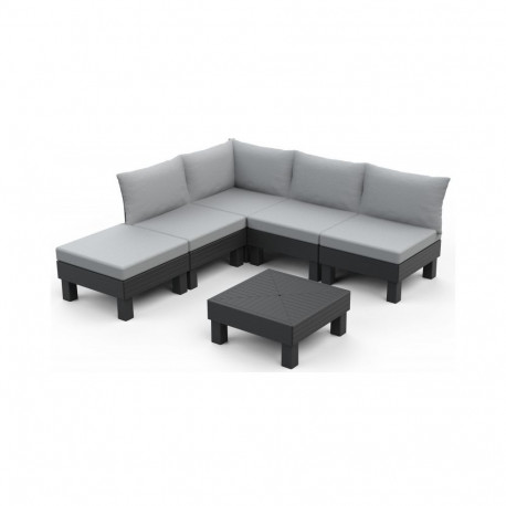 Keter Darza mebelu komplekts Elements Full Set (5 Seater) peleks/gaisi peleks 8711245158006