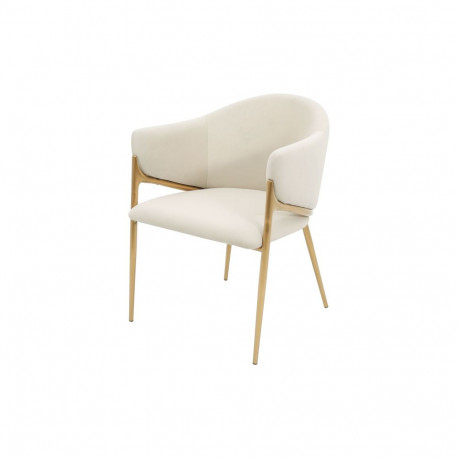 Söögitool Modig, valge/kuldne