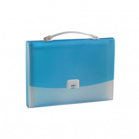 Mapp-kartoteek käepidemega Panta Plast A4, 12 jaotust, sinine/valge