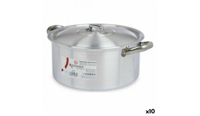 Kastrul kaanega Kinvara 100007 100007 Hõbedane 5 L 33 x 14,5 x 26 cm (10 Ühikut)