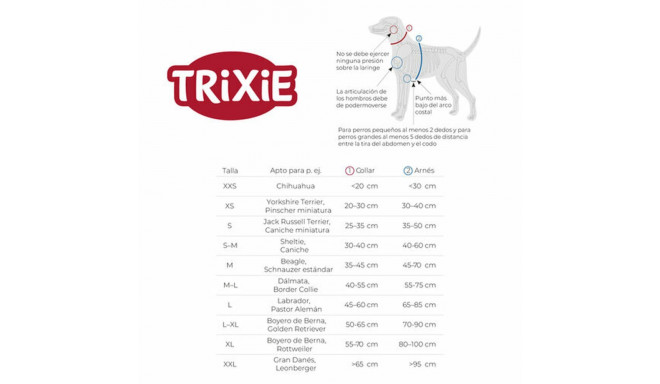 Adjustable dog leash Trixie Premium Red