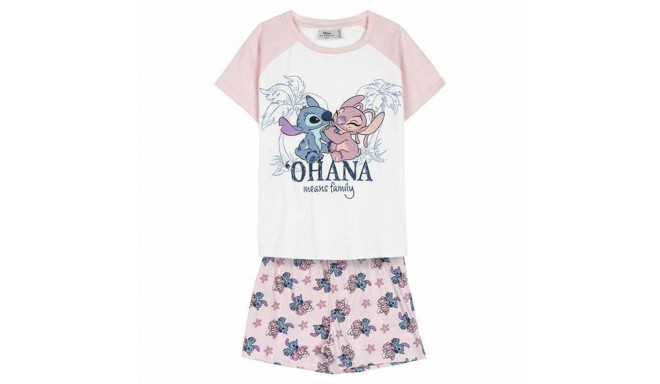 Children's Pyjama Stitch Pink