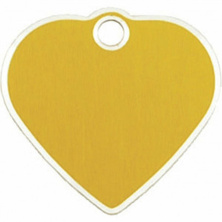 Identification plate for collar Imarc   Golden Heart Aluminium