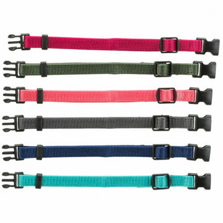 Dog collar Trixie Multicolour M/L 22-35 cm (6 Units)