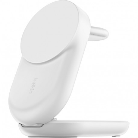 Belkin magnetiline 3-ühes kokkupandav laadija UltraCharge Qi2 25W WIZ037kqWH, valge