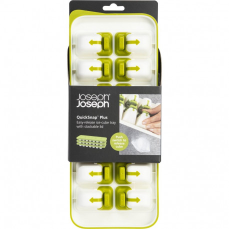 Joseph Joseph QuickSnap Plus Green Ice Cube Tray (with Lid)