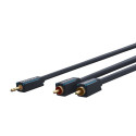ClickTronic HQ OFC cable Jack 3,5mm - 2x CINCH RCA, M/M, 3m