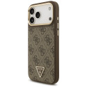 GUESS case for IPHONE 17 Pro Max compatible with MagSafe GUHMP17XP4G4TCSW (PU W/ Triangle Logo & Big
