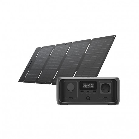 Set: EcoFlow RIVER 3 UPS Power Station + 45W Photovoltaic Panel.
