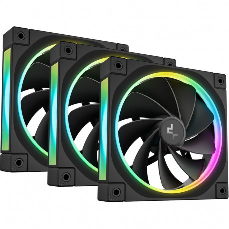 DeepCool FL12R, case fan black, reverse 3-pack, 120 mm