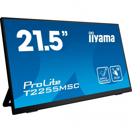 Iiyama ProLite T2255MSC-B1 - 21.5 - black, Full HD, IPS, HDMI, DisplayPort