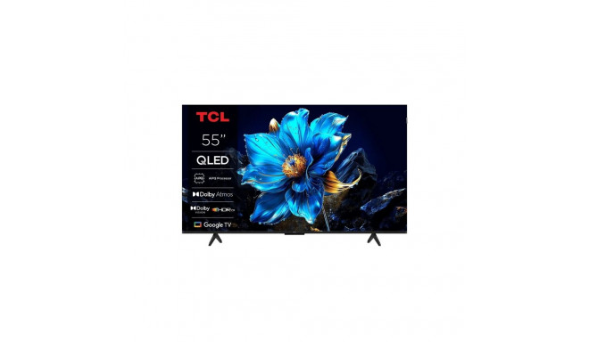 TCL T69C 55T69C teler 139.7 cm (55") 4K Ultra HD nutiteler Wi-Fi metallik 350 cd/m²