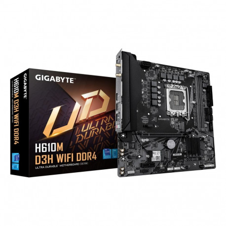 GIGABYTE H610M D3H WIFI DDR4 emaplaat - toetab 14. põlvkonna Intel Core protsessoreid, 6+1+1 faasi V