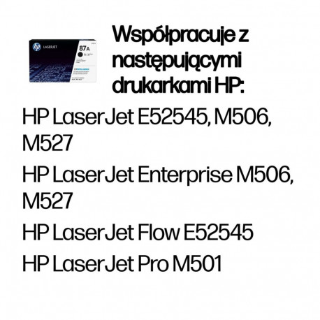 HP 87A must originaal LaserJet toonerikassett
