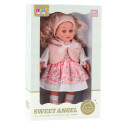 nukk sweet angel roosas lillelises kleidis varrukateta peapael 36cm