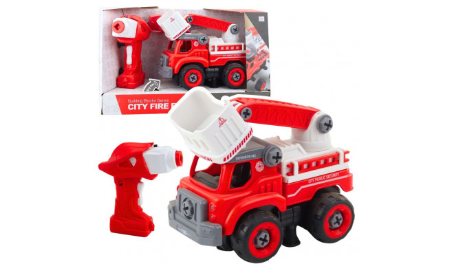 tuletõrjeauto poomiga kruvitav kaugjuhitav kruvikeeraja 2-ühes