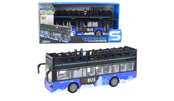Autobus miejski kahekorruseline 1:16 vedu tuled helid sinine