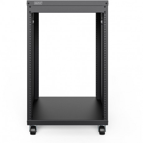 "Universal 19-Zoll Equipment Rack mit Rollen, 16HE"