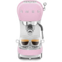 "SMEG ECF02PKEU Siebträger Espresso-/Kaffemaschine Rose"