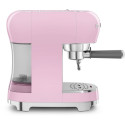 "SMEG ECF02PKEU Siebträger Espresso-/Kaffemaschine Rose"