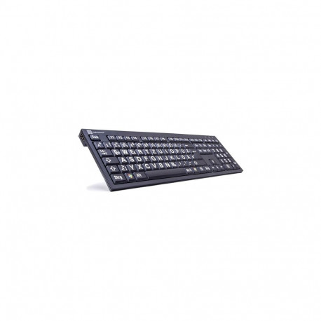 "LogicKeyboard XL-Print White on Black DE (PC/Nero)"